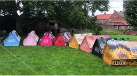 cardboard tents