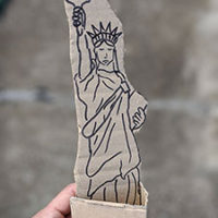 Cardboard Statue of Liberty